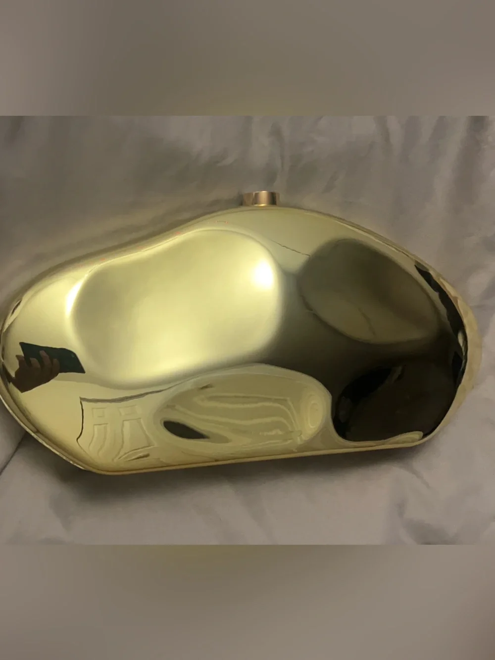 Gold Metallic Clutch Bag